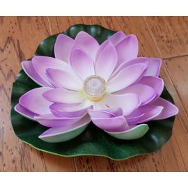 LED Floating Water Lily Lotus  Light -Purple