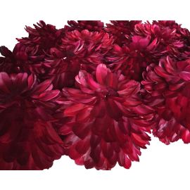 Premium Large Feather Balls/ Rose Balls/Flower Balls Red 16 Inch es