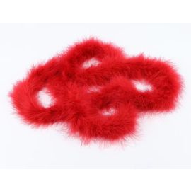 Red Marabou Fluffy Boa 6 feet 25G
