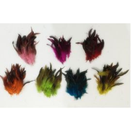 50pcs Rooster Schlappen Feather Rooster Tail Coque Tail Feathers-Black