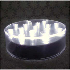 Centerpiece LED  Base 6 Inch - White