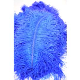 Blue/Royal Blue Ostrich Feathers/Plumes 16-18 inch 5 Pieces