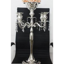 30 inches Silver 5 Arms Candelabra/ Floral Riser/Wedding Centerpieces/Flower Ball Stand