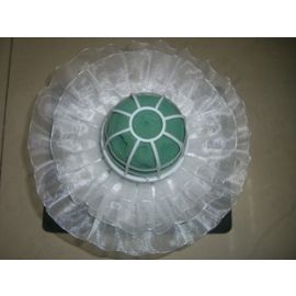 Foam Bouquet  Holder/Floral Stem/Straight Floral Foam  8"  with White Lace Collar 1 Piece