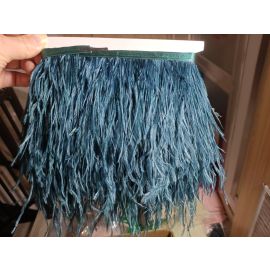 1 Yard Ostrich Fringe Tapes Trims - Teal