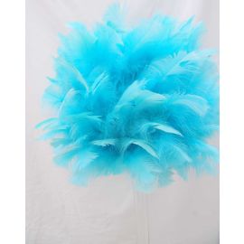Premium Feather Balls/ Rose Balls/Flower Balls/Ornaments Tiffany Blue/Aqua 16 Inch (Style II)