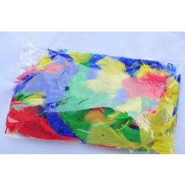 Loose Dyed Flats Section Turkey Feather Package 14g/bag
