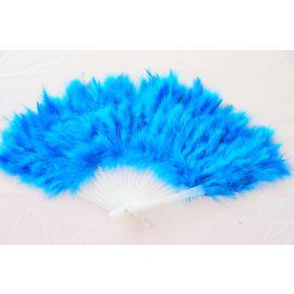 Turquoise Marabou Fluffy Feather Fans