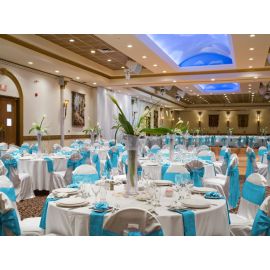 Turquoise Satin Chair Sash