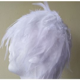White Feather Wig Halloween Costume Wig