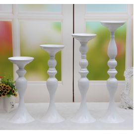 Wedding  Flower Ball  Stand Floral Stand Pillar Candle Holder Feather Ball Centerpiece Stand - White 12 inches New!!!