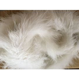 White  Marabou Fluffy Boa 6 feet 20G